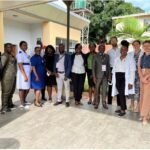 Representatives from Ministry of Health-Zambia, University teaching Hospital, Clinton Health Access Initiative and Duke University during the hospital visit