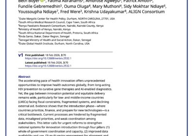 An Open Letter: Building Stronger Systems for Health Innovation Introduction