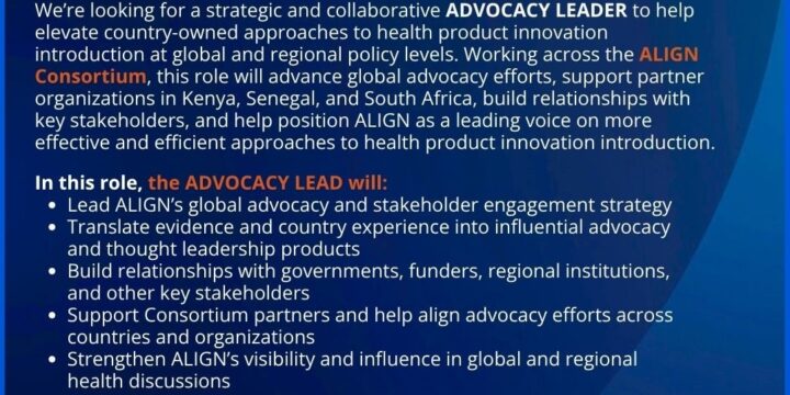 We’re hiring: Advocacy Lead